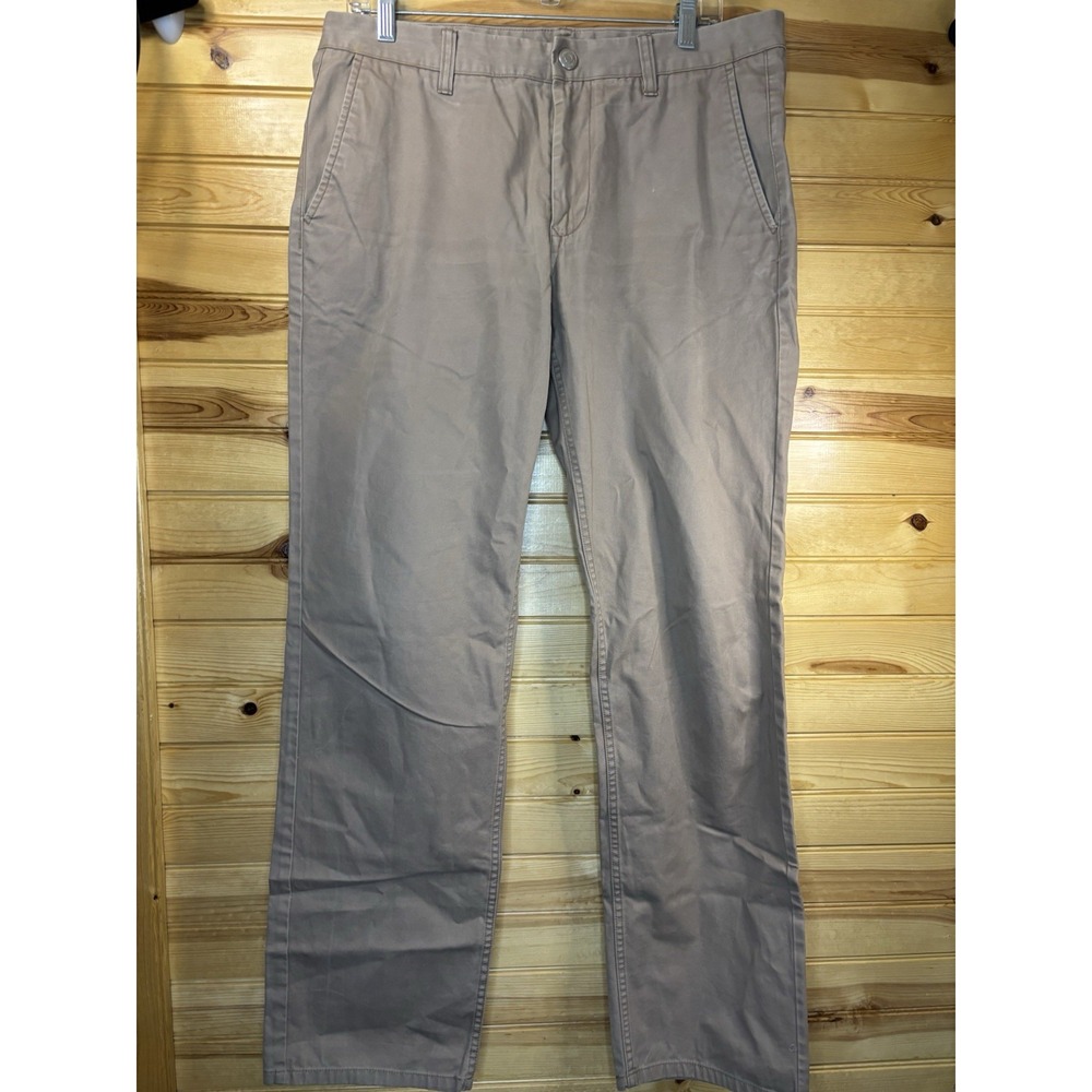Bonobos Men's Straight Fit Chino Pants Khaki & Brown Size 33x32  LOT Of 2‎ Pair - Picture 3 of 12